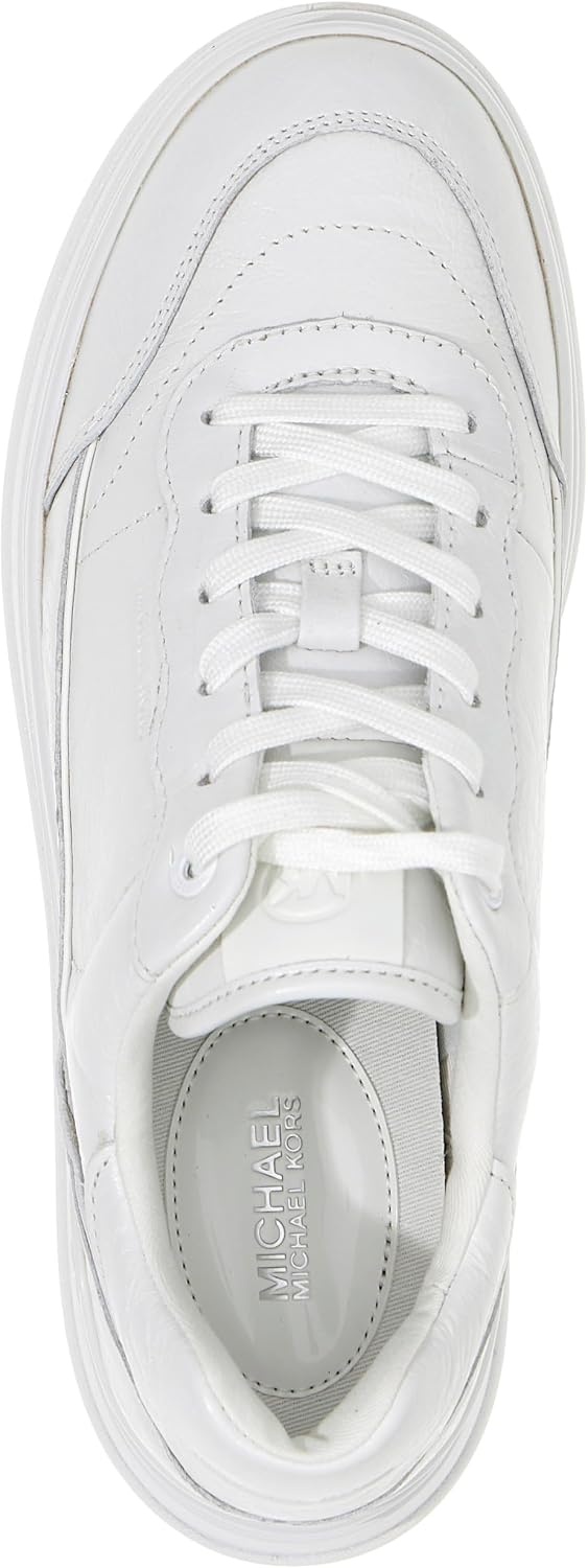 image:imageMichael Kors Womens Hayes Lace Up SneakersOptic WhiteCrush Leather