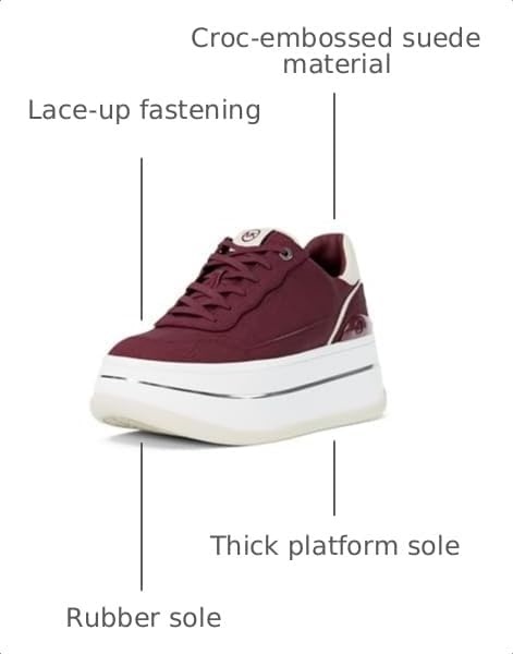 image:imageMichael Kors Womens Hayes Lace Up SneakersOxblood