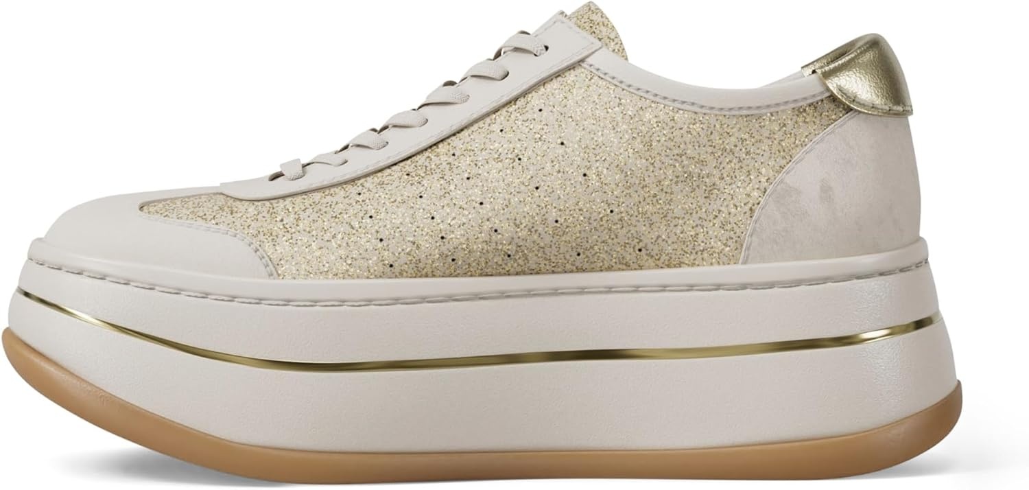 image:imageMichael Kors Womens Hayes Lace Up SneakersT ToePale Gold