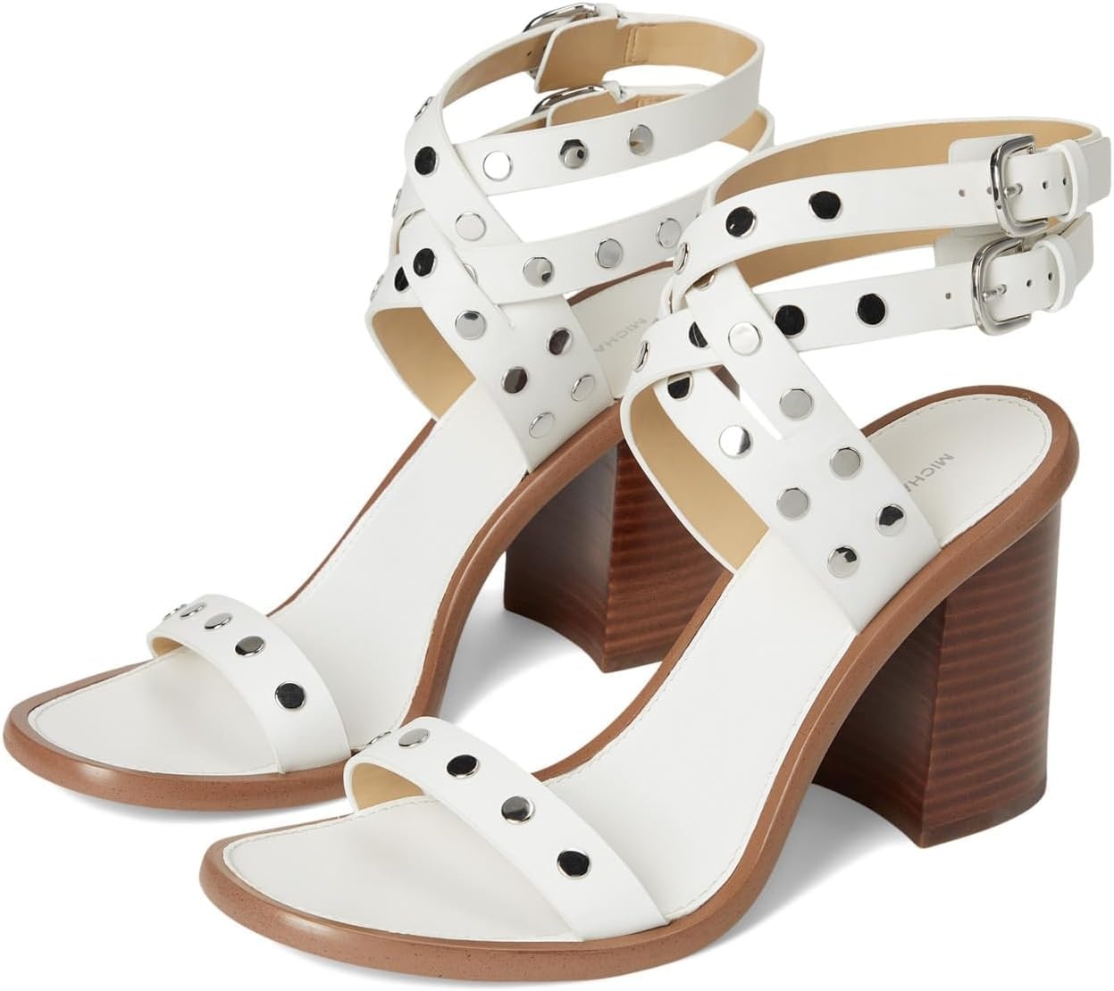 image:imageMichael Kors Womens Irene Heeled SandalOptical White