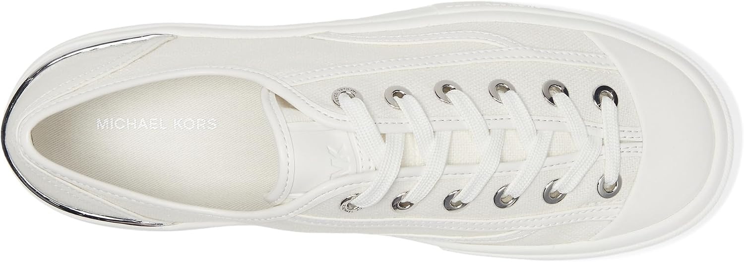image:imageMichael Kors Womens Jude Lace Up SneakerOptic White 2
