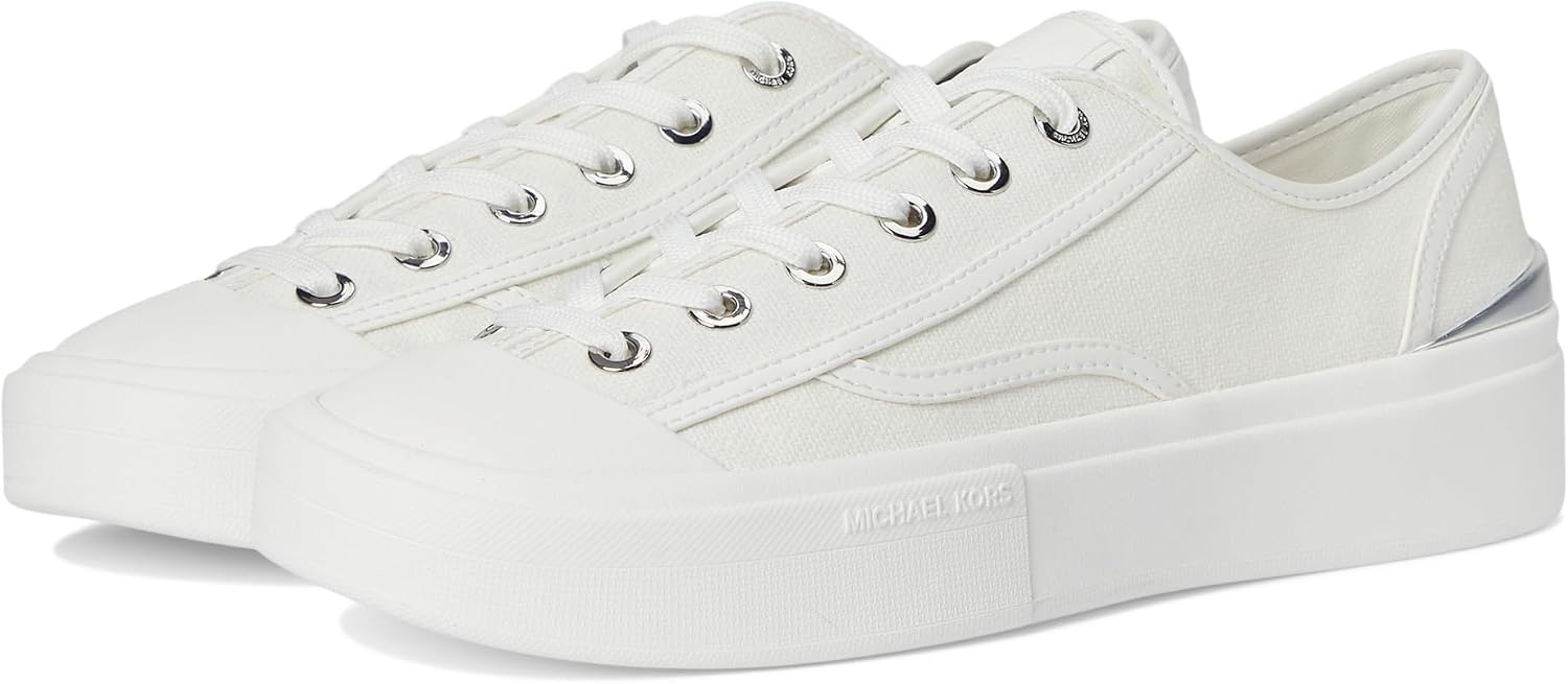 image:imageMichael Kors Womens Jude Lace Up SneakerOptic White 2