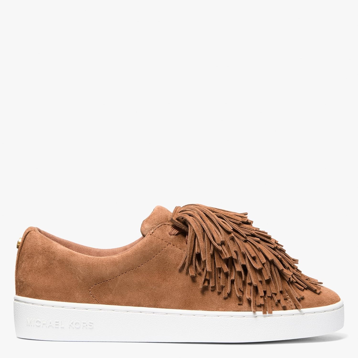 image:imageMichael Kors Womens Keaton Lace Up SneakerSuedeLuggage