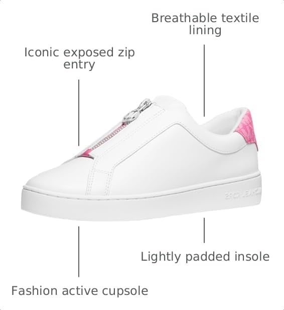 image:imageMichael Kors Womens Keaton Slip On SneakerCerise Multi