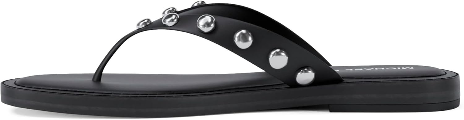 image:imageMichael Kors Womens Koko Flip FlopDome StudsBlack