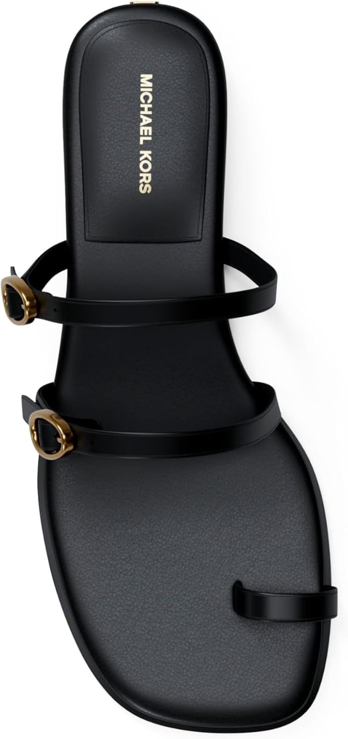 image:imageMichael Kors Womens Kya Flat SandalsLeatherBlack