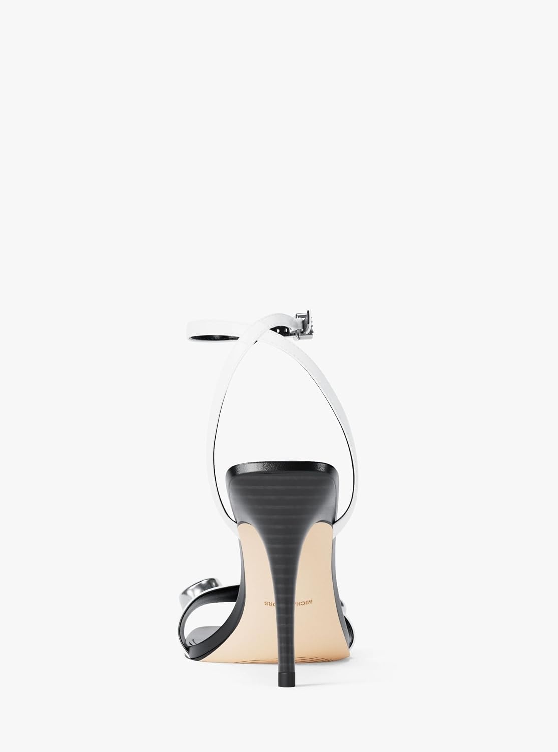 image:imageMichael Kors Womens Liana Mid Heel SandalDome StudsOptic White