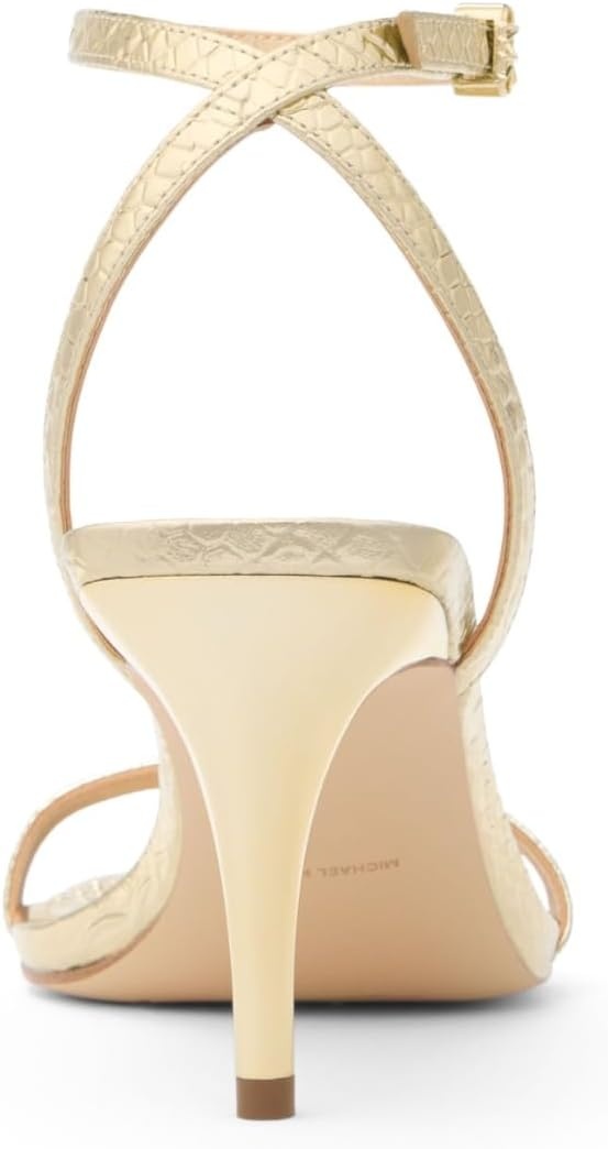 image:imageMichael Kors Womens Liana Mid Heel SandalPale Gold