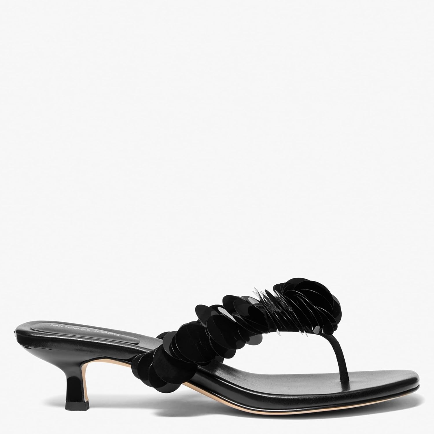 image:imageMichael Kors Womens Loretta Mid ThongSequinsBlack
