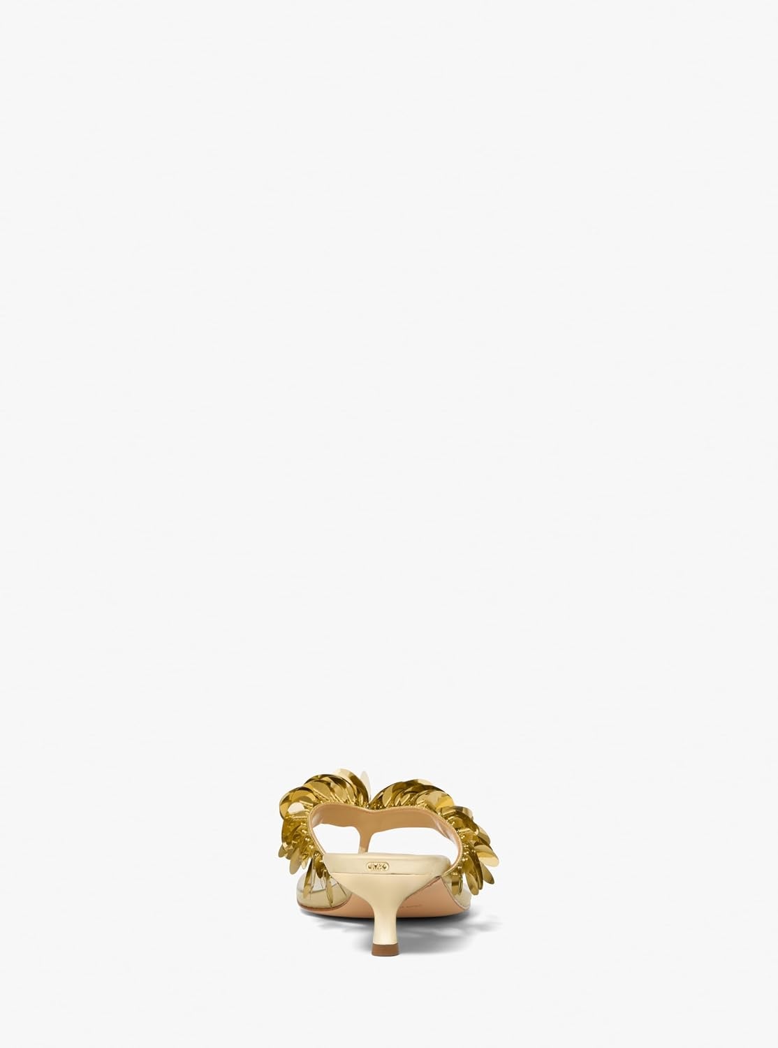 image:imageMichael Kors Womens Loretta Mid ThongSequinsPale Gold