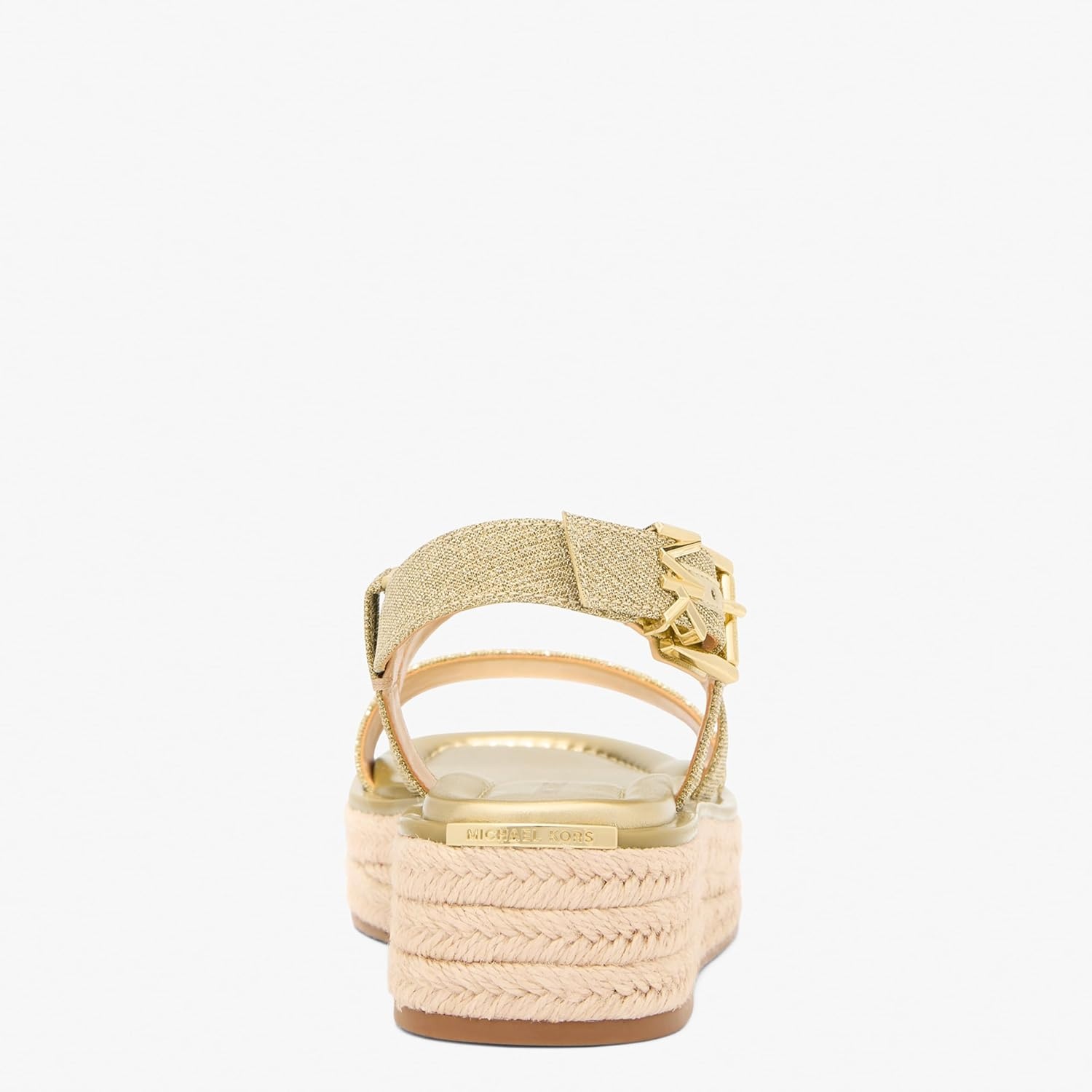 image:imageMichael Kors Womens Lynn Espadrille SandalLeatherPale Gold