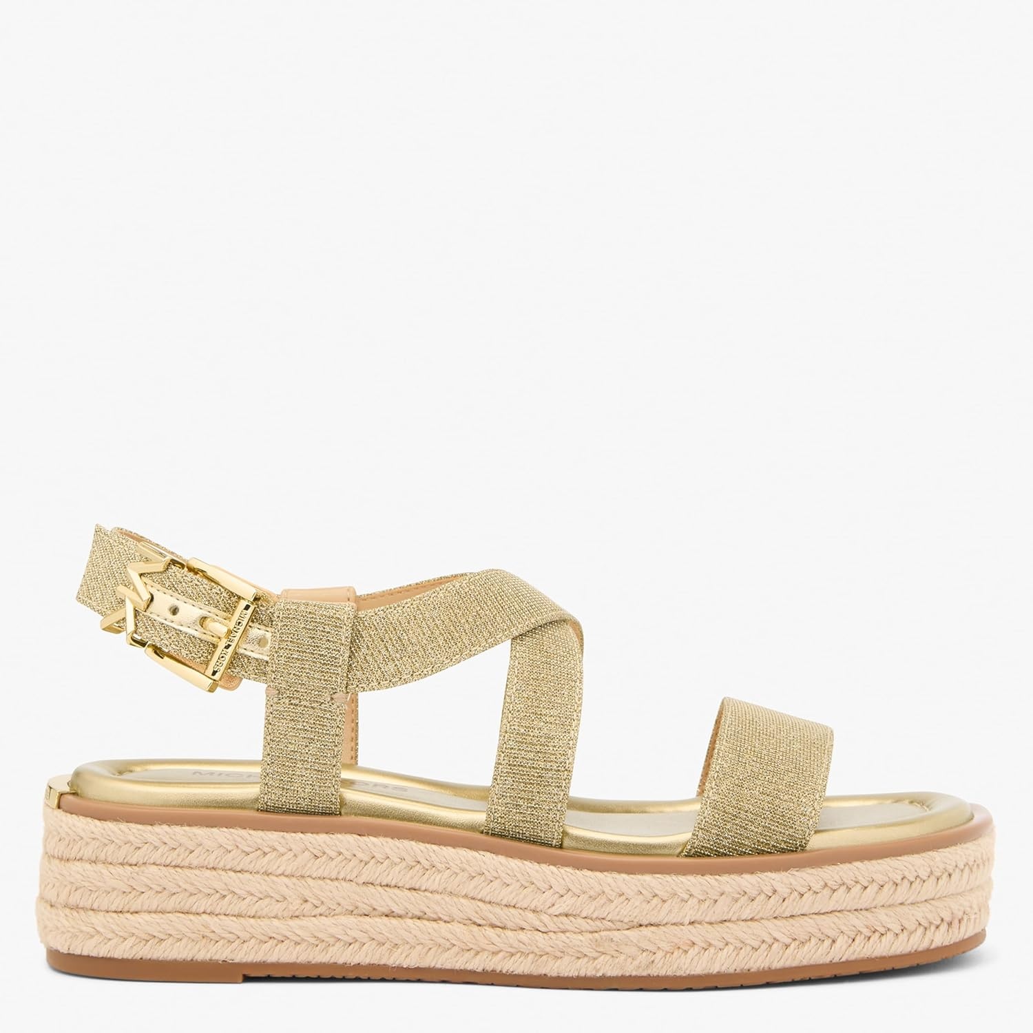 image:imageMichael Kors Womens Lynn Espadrille SandalLeatherPale Gold