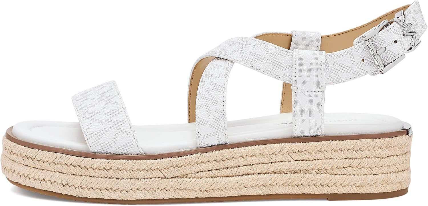 image:imageMichael Kors Womens Lynn Espadrille SandalOptic White 1