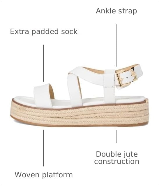 image:imageMichael Kors Womens Lynn Espadrille SandalOptical White