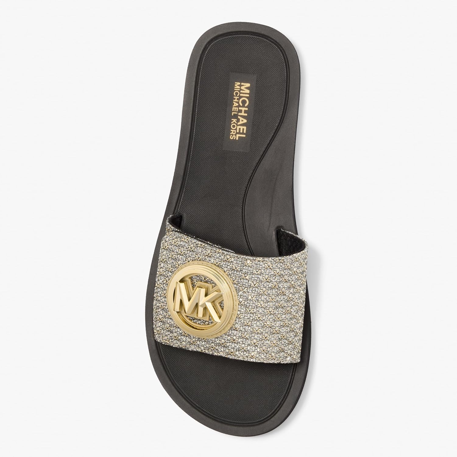 image:imageMichael Kors Womens MK Charm SlideGlitterGold