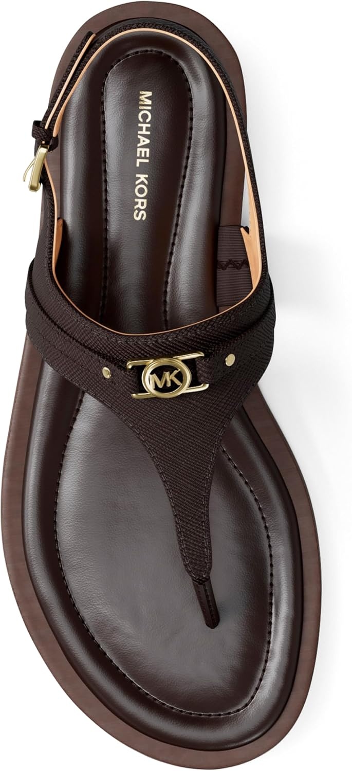 image:imageMichael Kors Womens Mandy Thong SandalLeatherChocolate