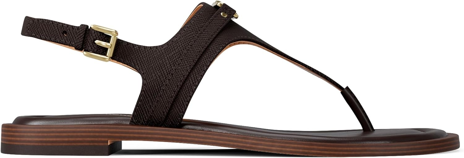 image:imageMichael Kors Womens Mandy Thong SandalLeatherChocolate