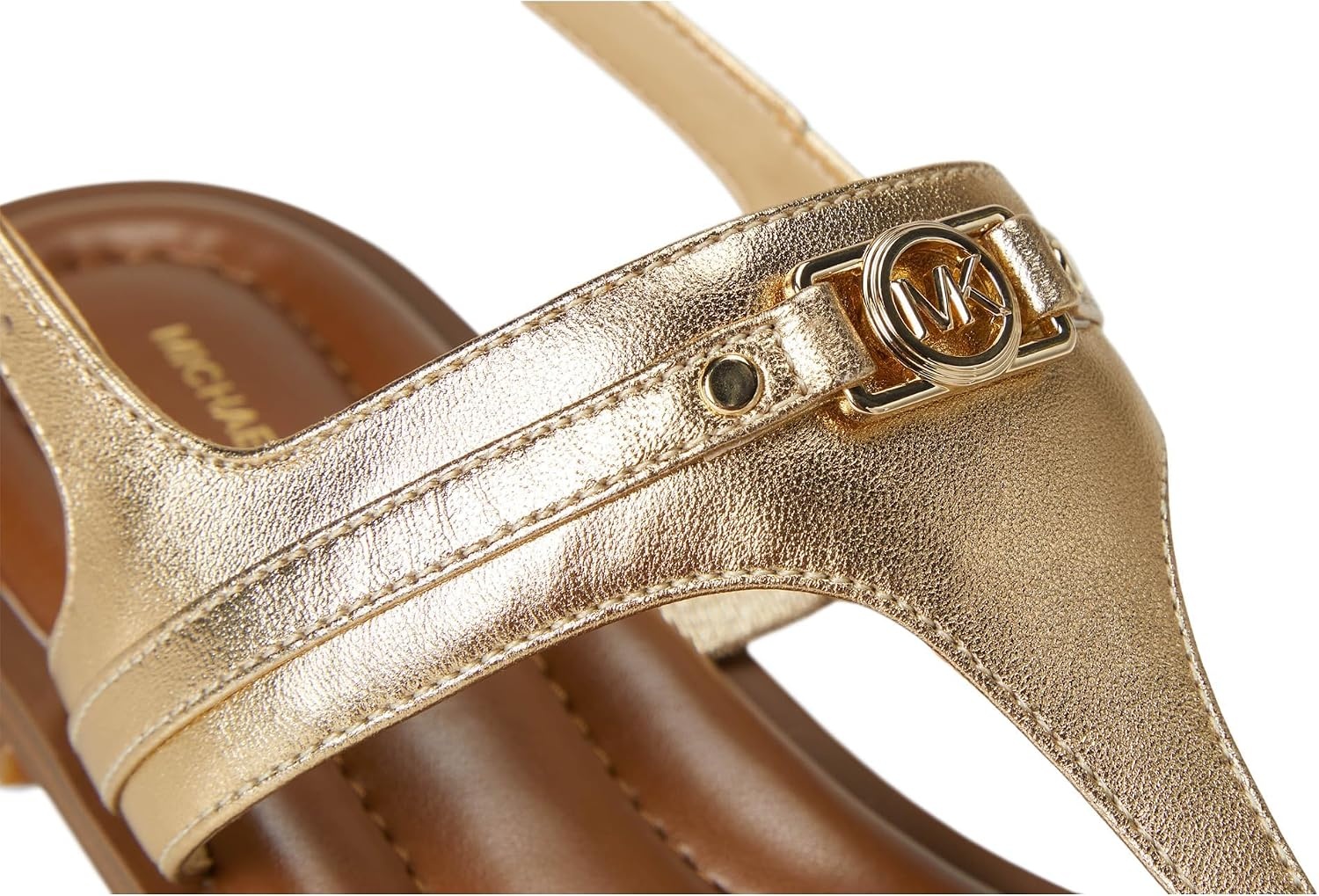 image:imageMichael Kors Womens Mandy Thong SandalLeatherPale Gold