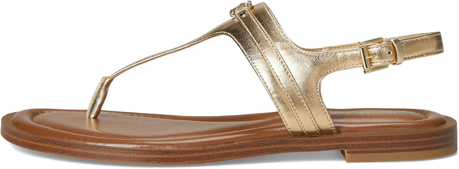 image:imageMichael Kors Womens Mandy Thong SandalLeatherPale Gold