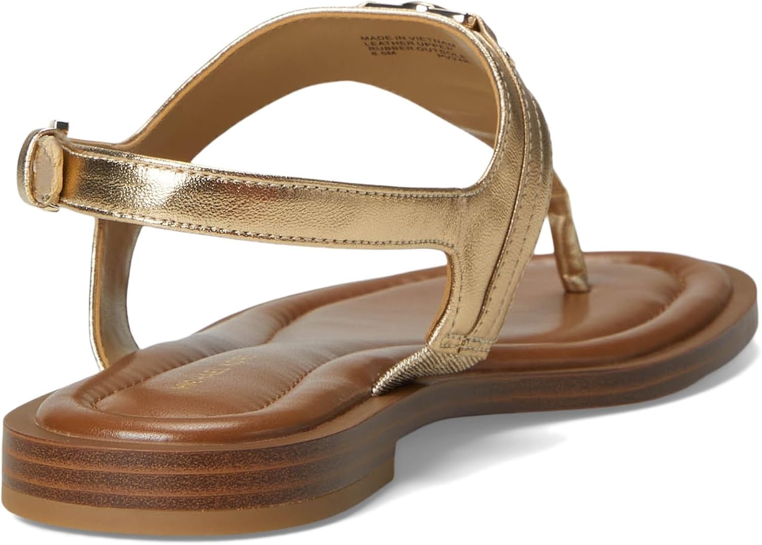 image:imageMichael Kors Womens Mandy Thong SandalLeatherPale Gold
