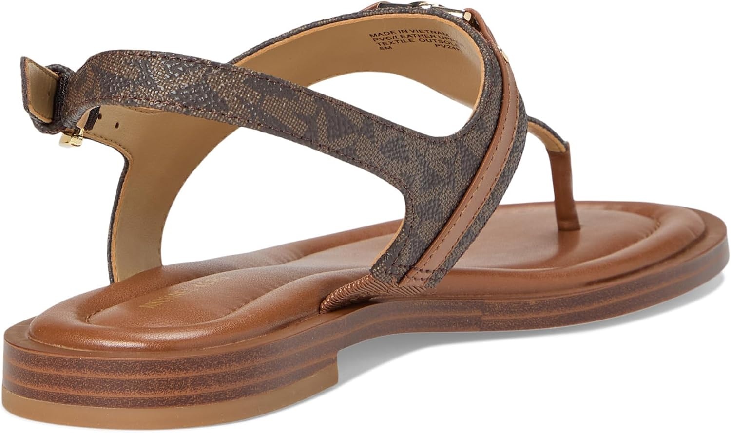 image:imageMichael Kors Womens Mandy Thong SandalMk SignatureBrownLuggage