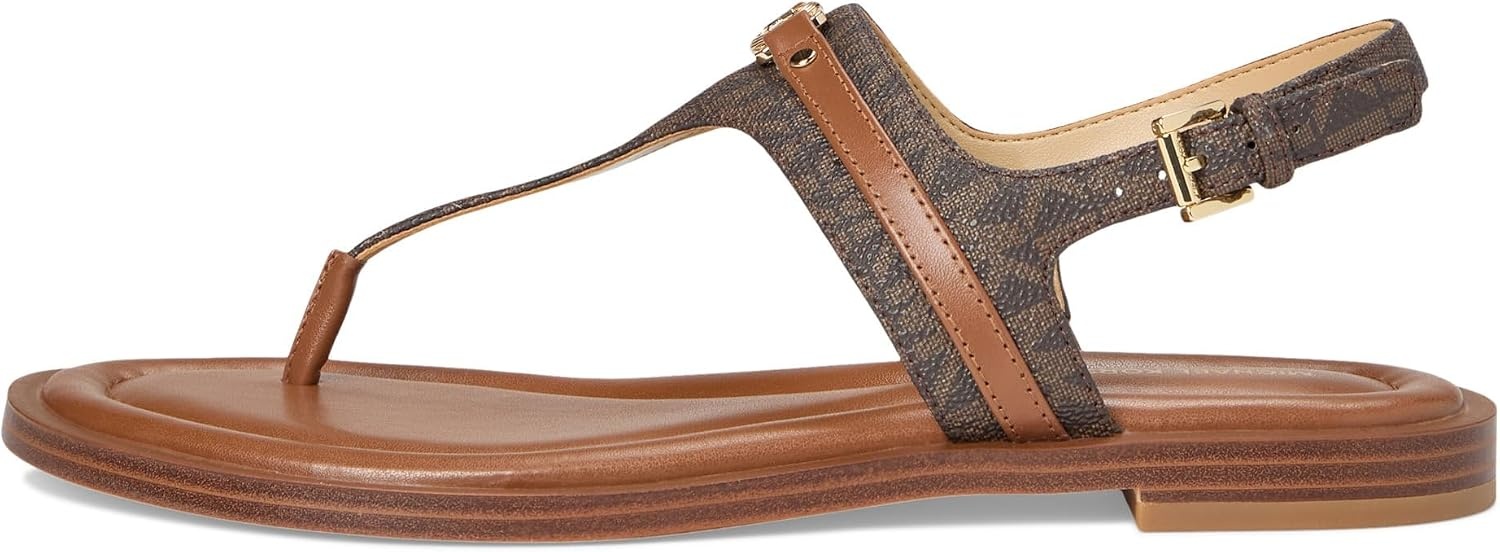 image:imageMichael Kors Womens Mandy Thong SandalMk SignatureBrownLuggage