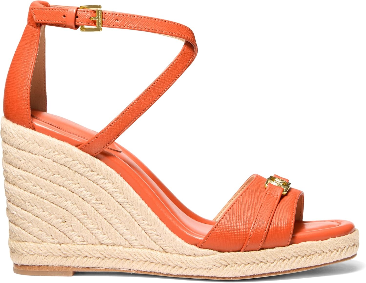 image:imageMichael Kors Womens Mandy Wedge SandalsLeatherMimosa