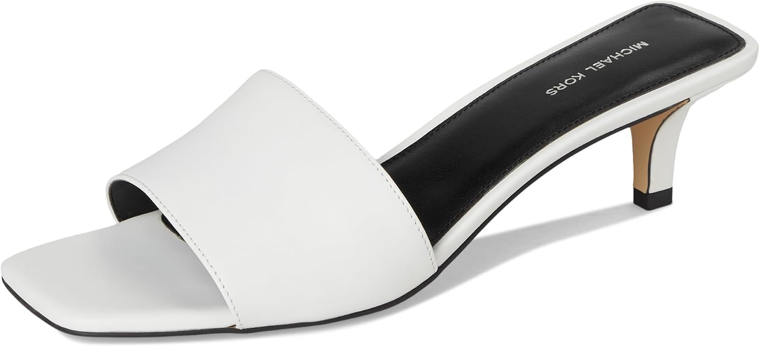 image:imageMichael Kors Womens Merriam Kitten SandalOptical White
