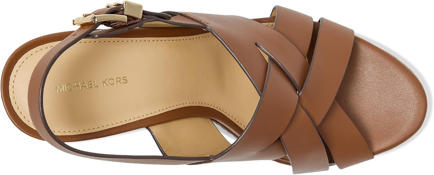 image:imageMichael Kors Womens Nora Wedge SandalsLuggage