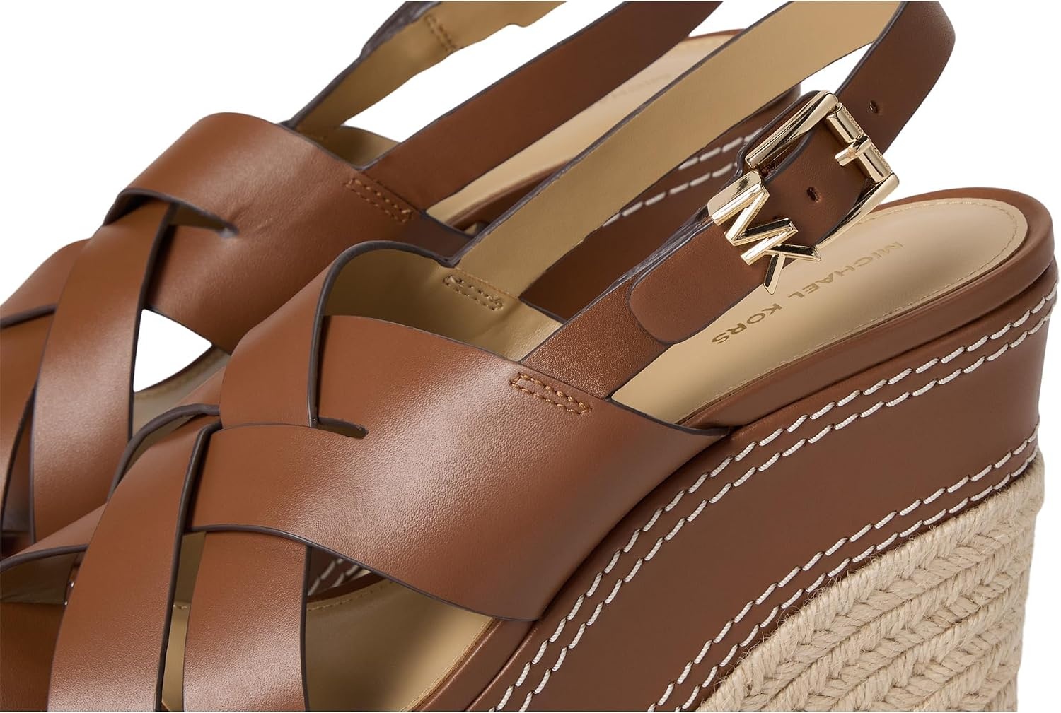 image:imageMichael Kors Womens Nora Wedge SandalsLuggage