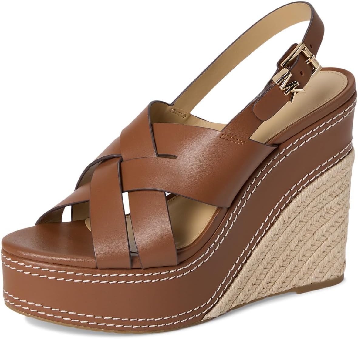 image:imageMichael Kors Womens Nora Wedge SandalsLuggage