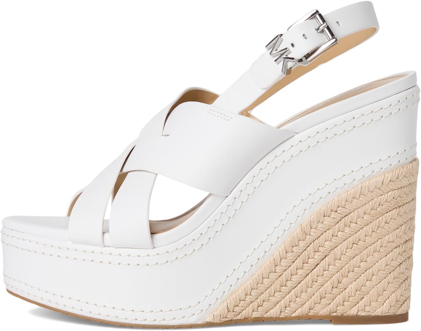image:imageMichael Kors Womens Nora Wedge SandalsOptical White