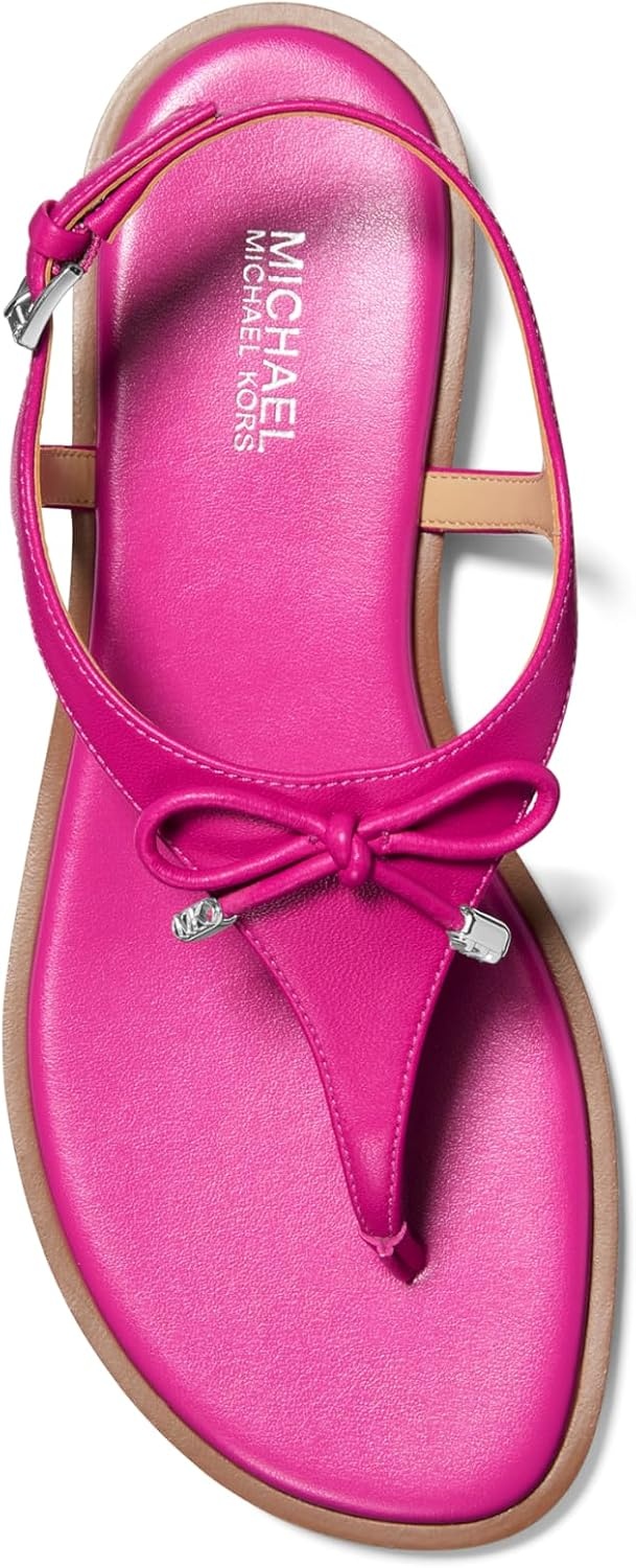 image:imageMichael Kors Womens Nori Flat Thong SandalLeatherRaspberry