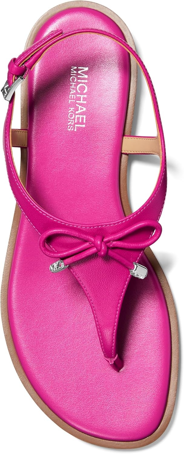 image:imageMichael Kors Womens Nori Flat Thong SandalLeatherRaspberry