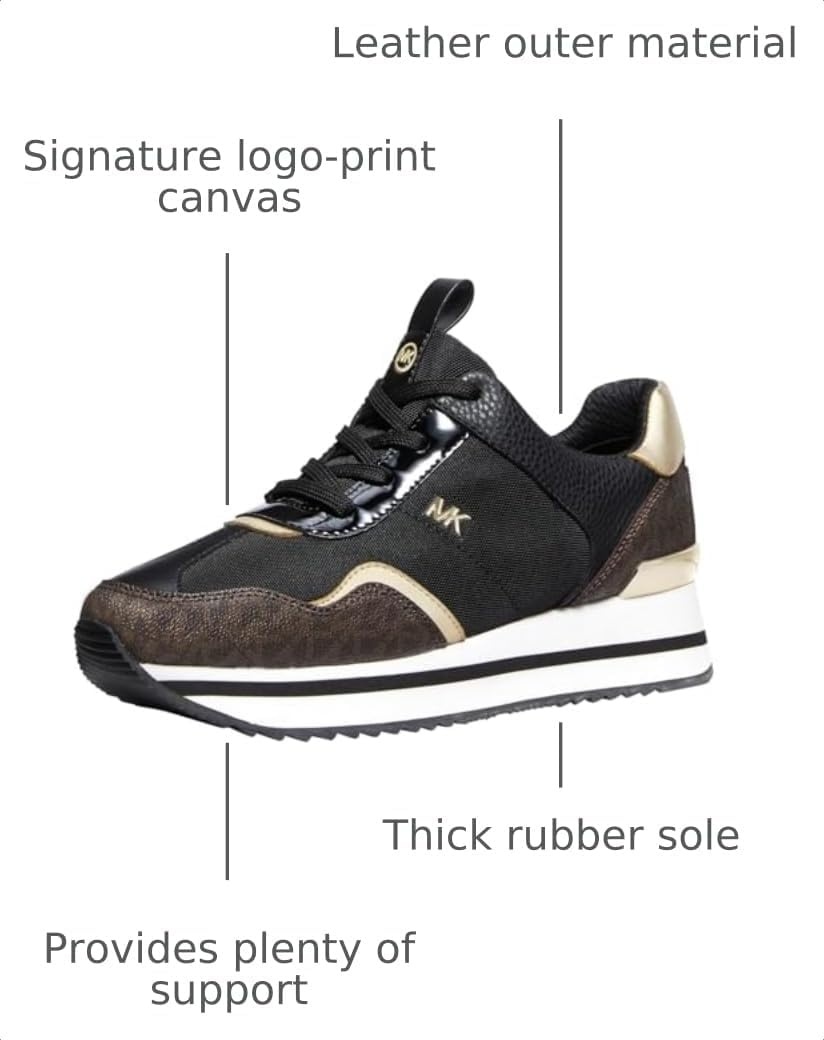 image:imageMichael Kors Womens Raina TrainerBlackBrown