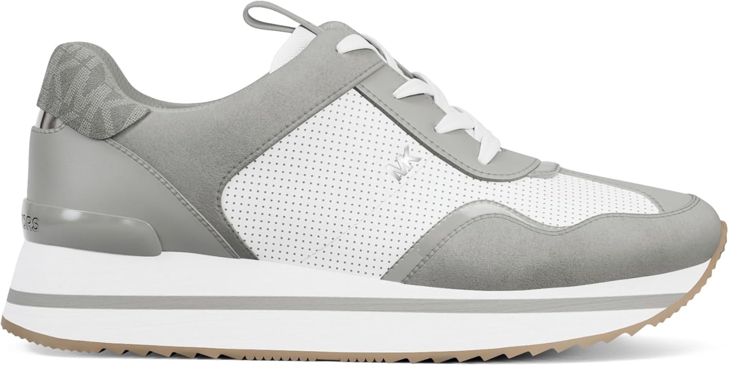 image:imageMichael Kors Womens Raina TrainerColor Block WSignatureQuarry Grey
