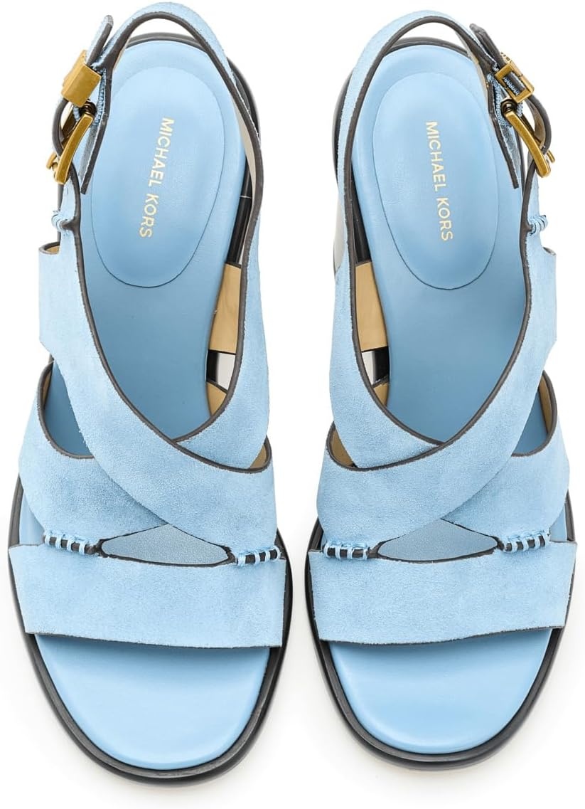 image:imageMichael Kors Womens Raven Block Heeled SandalChambray