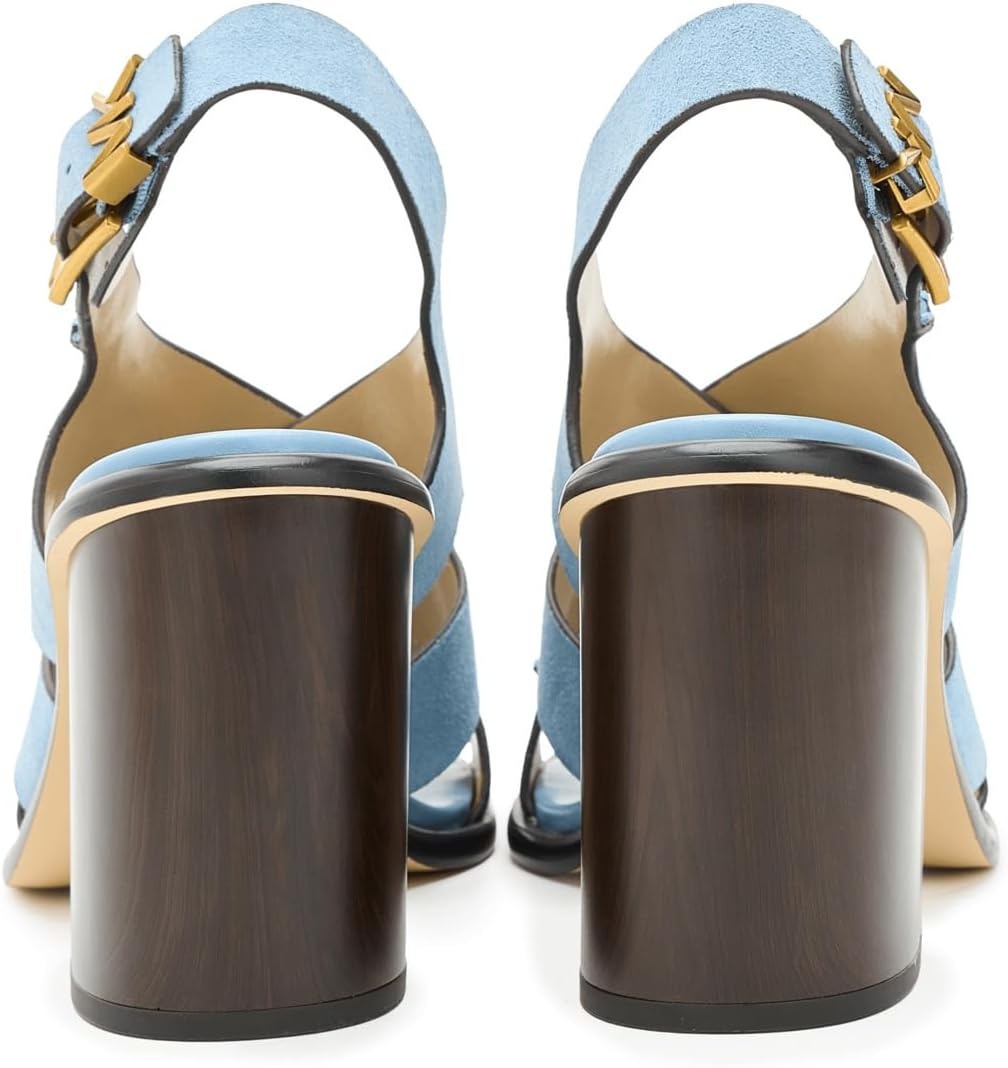 image:imageMichael Kors Womens Raven Block Heeled SandalChambray
