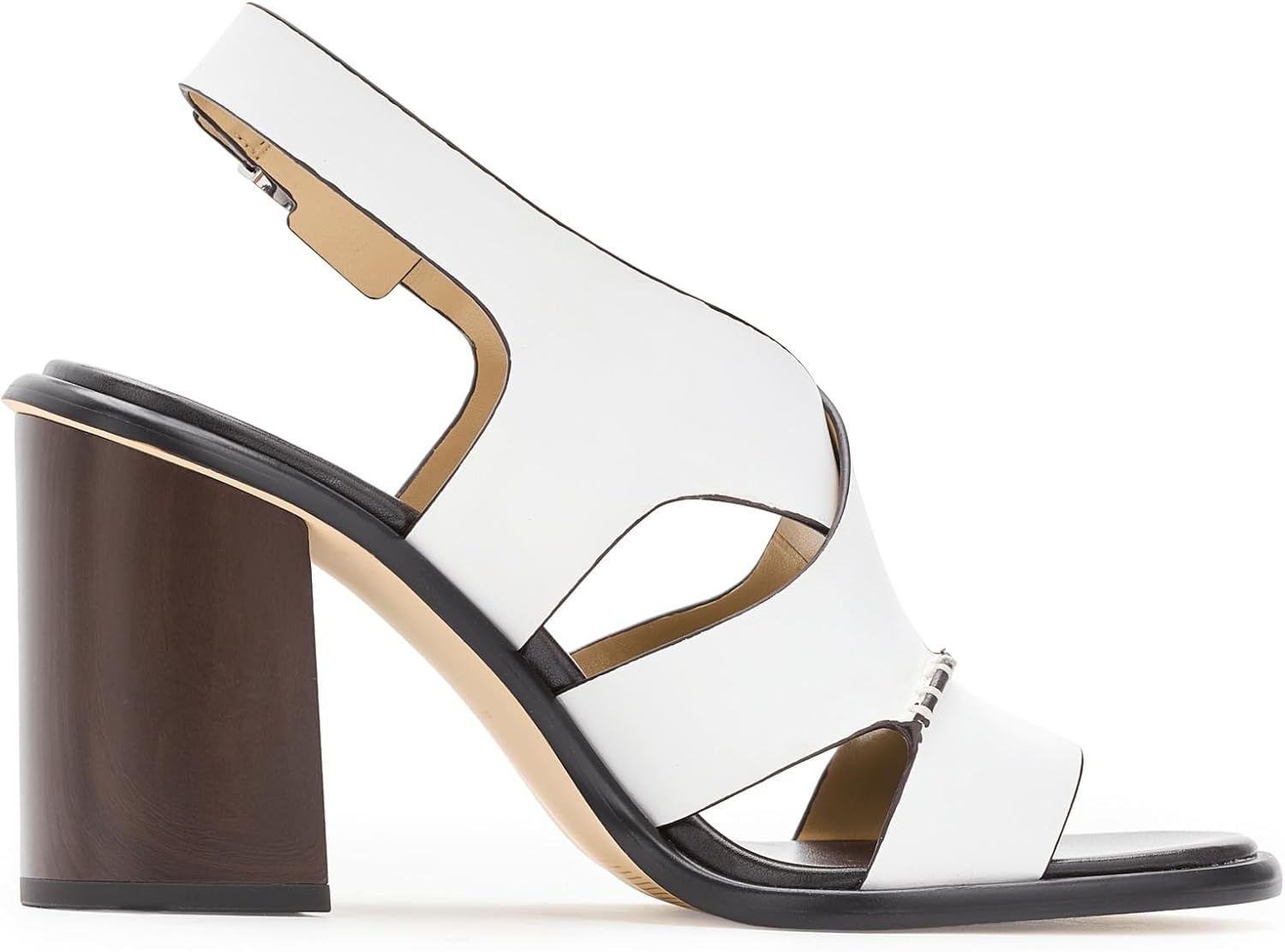 image:imageMichael Kors Womens Raven Block Heeled SandalOptical White