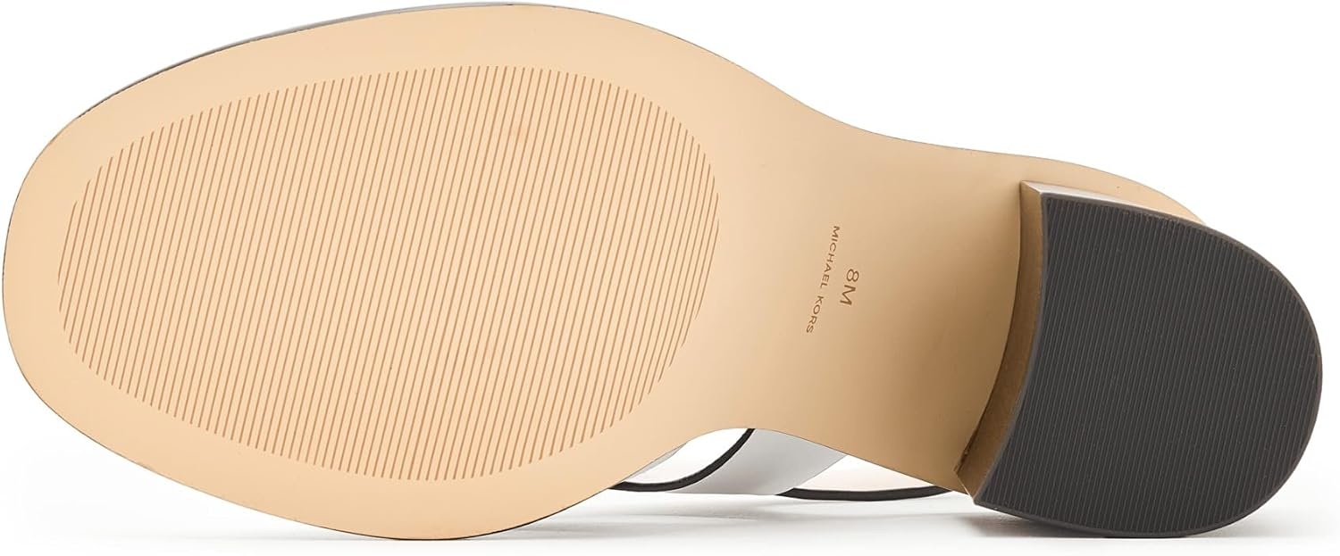 image:imageMichael Kors Womens Raven Block Heeled SandalOptical White