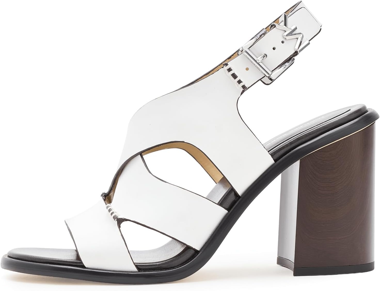 image:imageMichael Kors Womens Raven Block Heeled SandalOptical White