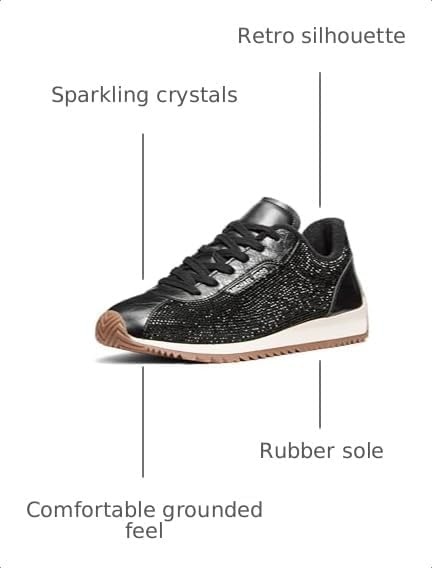 image:imageMichael Kors Womens Rhodes TrainerBlackHot Fix