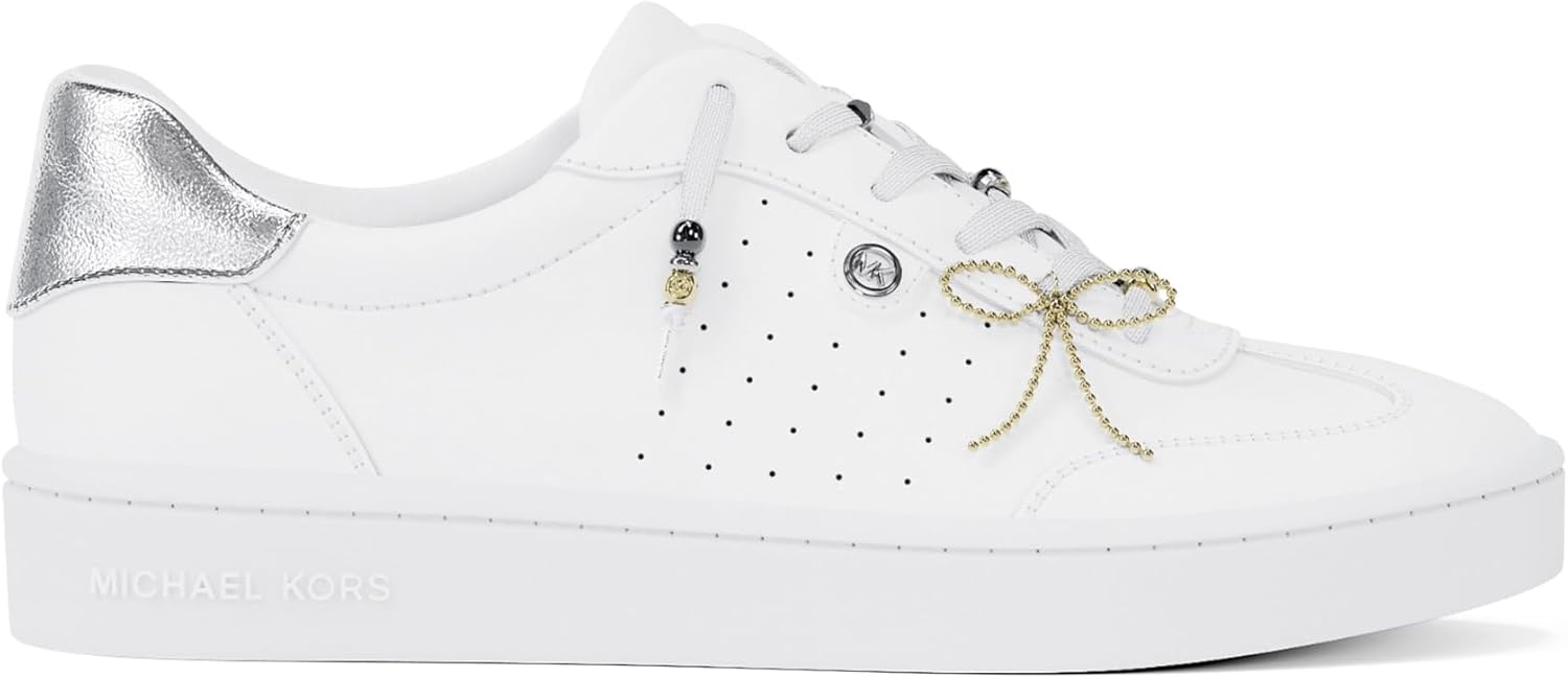 image:imageMichael Kors Womens Scotty Lace Up ShoesOptic WhiteLace Charms