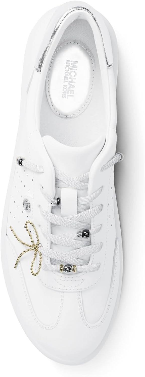 image:imageMichael Kors Womens Scotty Lace Up ShoesOptic WhiteLace Charms