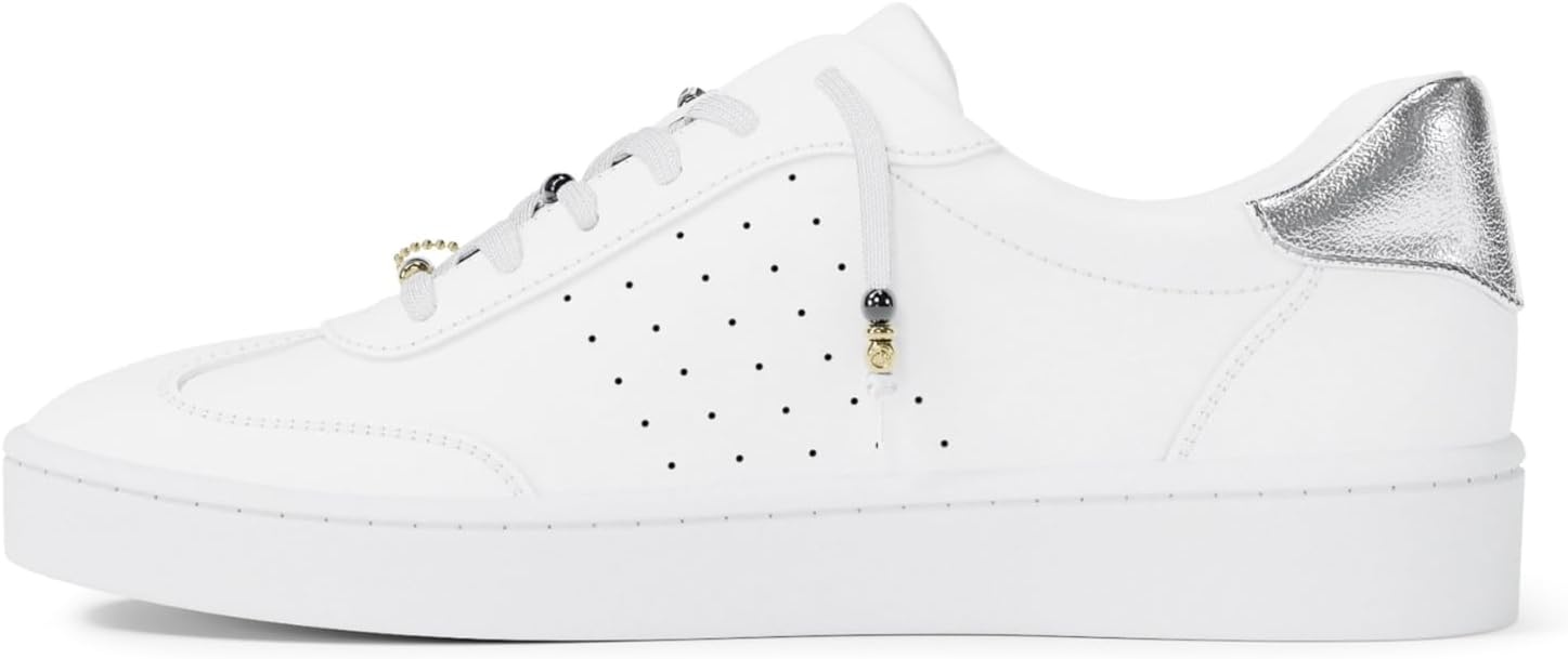 image:imageMichael Kors Womens Scotty Lace Up ShoesOptic WhiteLace Charms