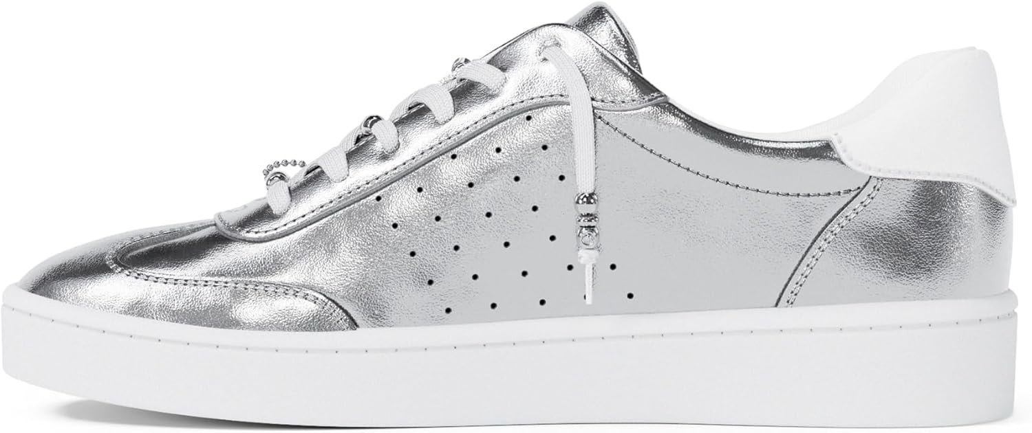 image:imageMichael Kors Womens Scotty Lace Up ShoesSilverLace Charms