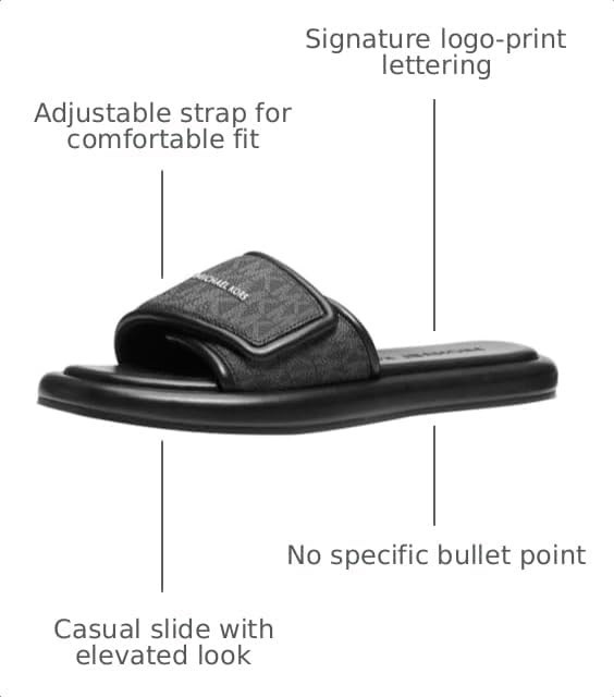 image:imageMichael Kors Womens Suki Flat SlideBlack 2