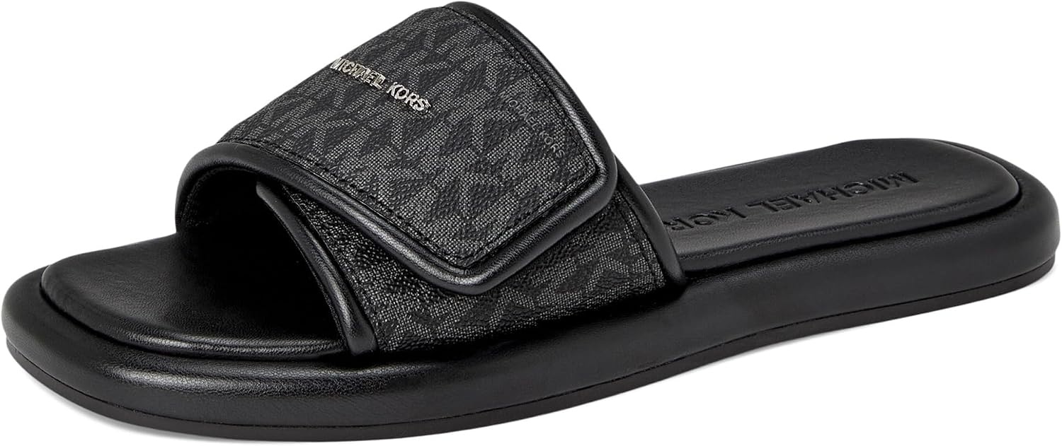 image:imageMichael Kors Womens Suki Flat SlideBlack 2