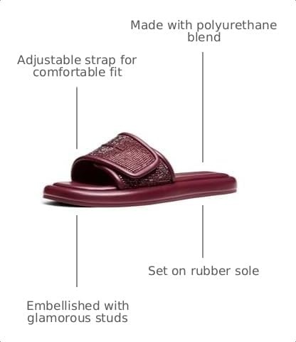 image:imageMichael Kors Womens Suki Flat SlideOxblood