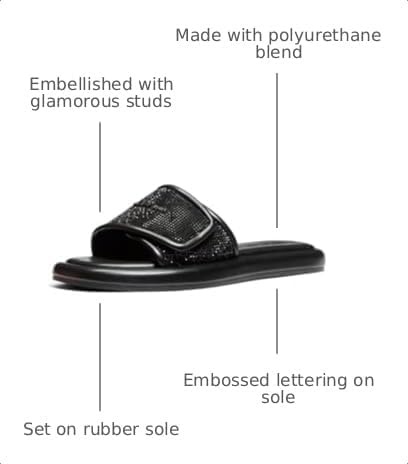 image:imageMichael Kors Womens Suki Flat SlideStuddedBlack